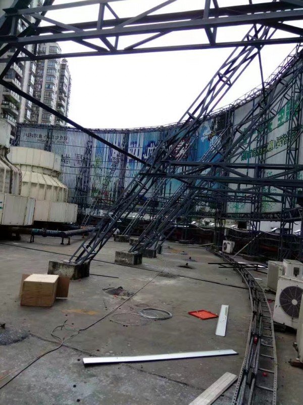 大型三面翻广告牌及钢结构类